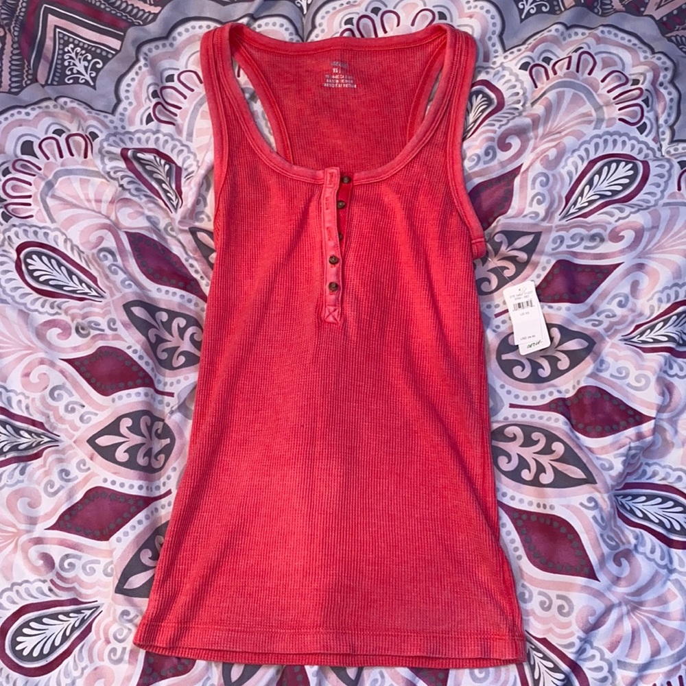 NWT! hot pink razorback tank from aerie